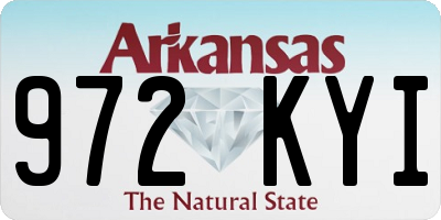 AR license plate 972KYI
