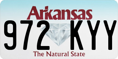 AR license plate 972KYY