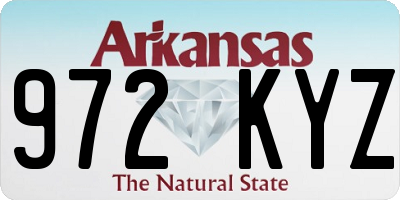 AR license plate 972KYZ