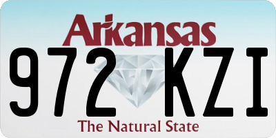 AR license plate 972KZI