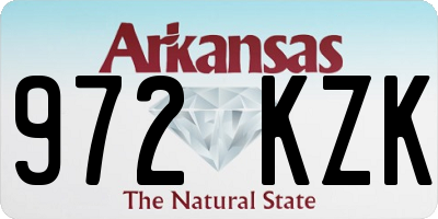 AR license plate 972KZK