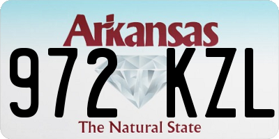 AR license plate 972KZL