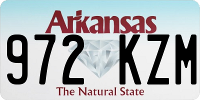 AR license plate 972KZM