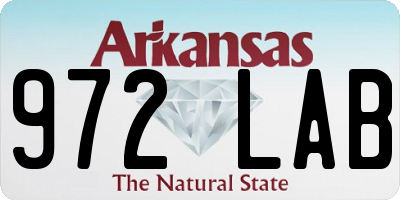 AR license plate 972LAB