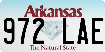 AR license plate 972LAE