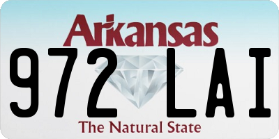 AR license plate 972LAI