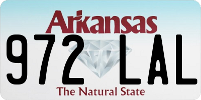 AR license plate 972LAL