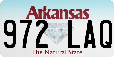 AR license plate 972LAQ