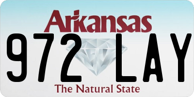 AR license plate 972LAY