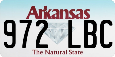 AR license plate 972LBC