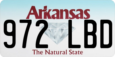 AR license plate 972LBD