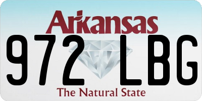 AR license plate 972LBG