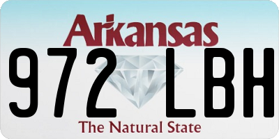AR license plate 972LBH