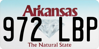 AR license plate 972LBP