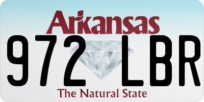 AR license plate 972LBR