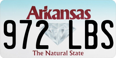 AR license plate 972LBS