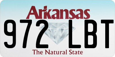 AR license plate 972LBT