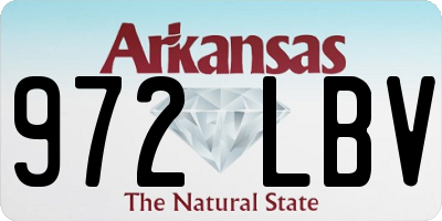 AR license plate 972LBV