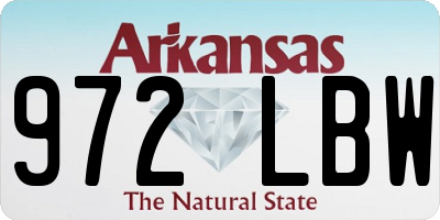 AR license plate 972LBW