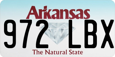 AR license plate 972LBX