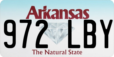 AR license plate 972LBY