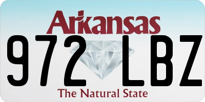 AR license plate 972LBZ