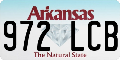 AR license plate 972LCB