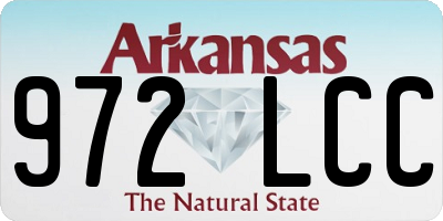 AR license plate 972LCC