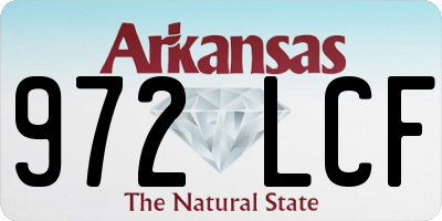 AR license plate 972LCF