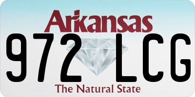 AR license plate 972LCG