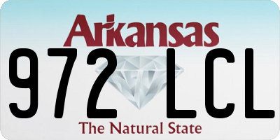 AR license plate 972LCL
