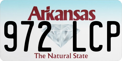 AR license plate 972LCP