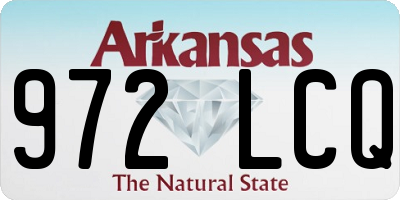 AR license plate 972LCQ