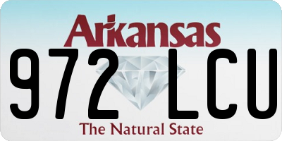 AR license plate 972LCU
