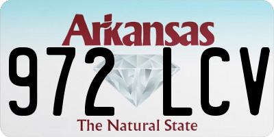 AR license plate 972LCV