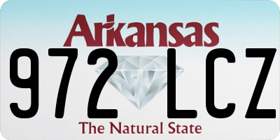 AR license plate 972LCZ