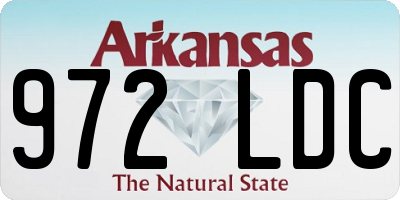 AR license plate 972LDC