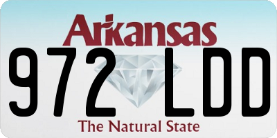 AR license plate 972LDD