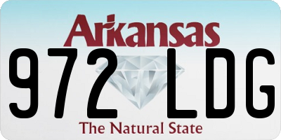 AR license plate 972LDG