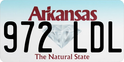 AR license plate 972LDL