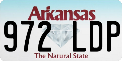 AR license plate 972LDP