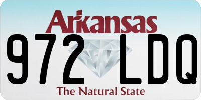 AR license plate 972LDQ