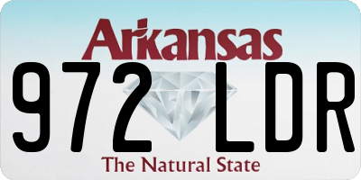 AR license plate 972LDR