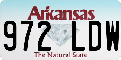 AR license plate 972LDW
