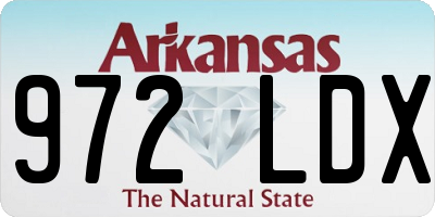 AR license plate 972LDX