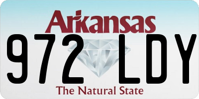 AR license plate 972LDY