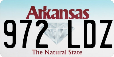 AR license plate 972LDZ