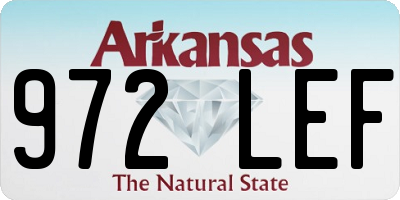 AR license plate 972LEF