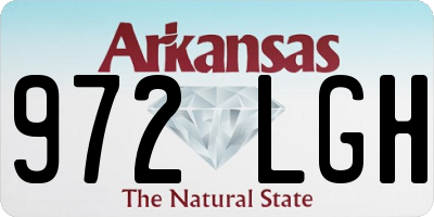 AR license plate 972LGH