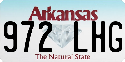 AR license plate 972LHG